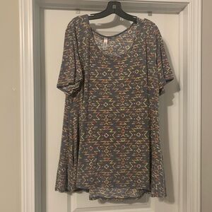 LuLaRoe Geometric Pattern Tunic - Multicolor
